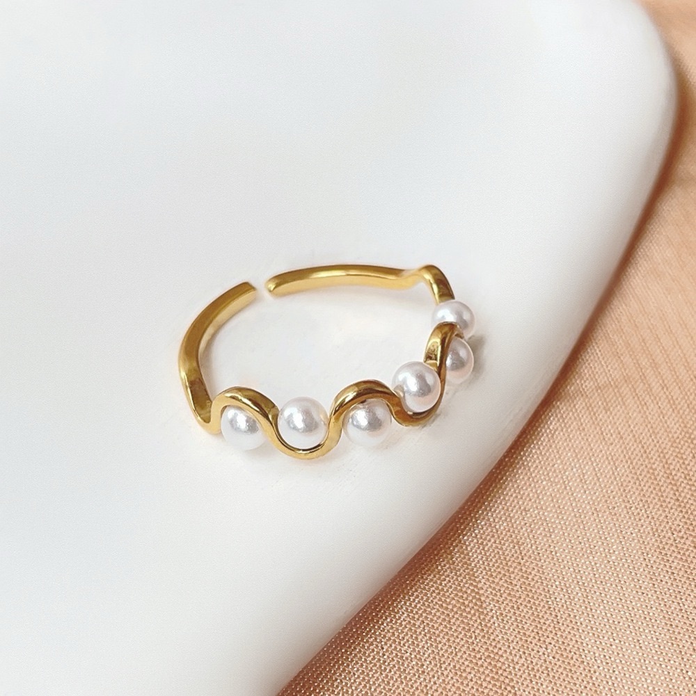 TWO RINGS for $39❤️Dainty Minimalist Rings* Open Rings*Pearl Rings*LW - Picture 5 of 8